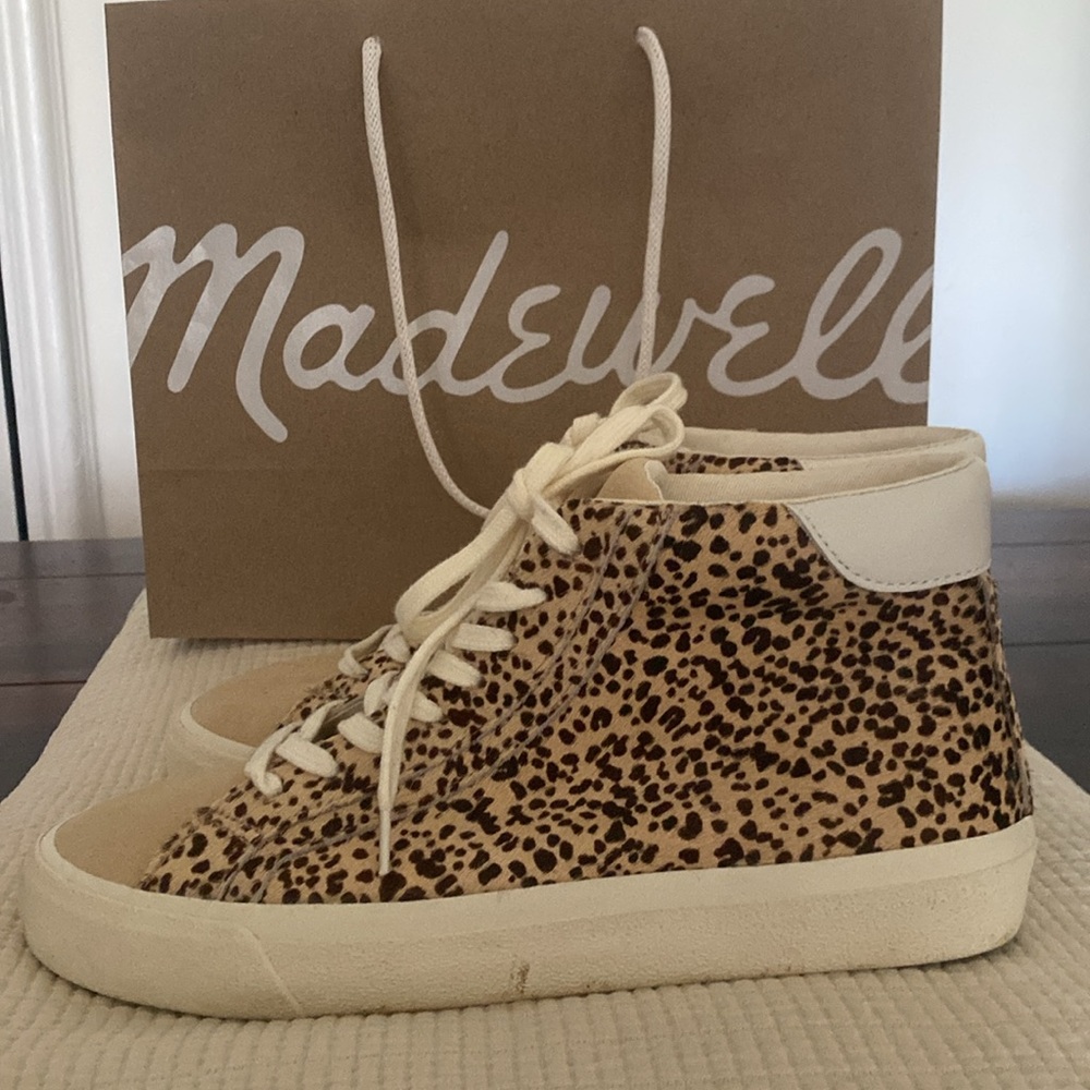 Madewell calf hair high tops